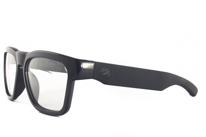 MFI Smart sunglasses Trendy MFILG06HB TL fotochromic with bluetooth shiny  black Wayfarer Style