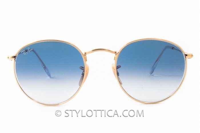 Kind dividend Ringlet RAY BAN Ronde metalen zonnebril RB 3447-N 001 / 3F Gold Panthos Style 2020  collectie