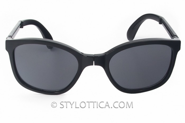 SUNPOCKET Tonga óculos de sol dobráveis pretos brilhantes