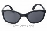SUNPOCKET Tonga błyszczące czarne składane okulary przeciwsłoneczne
