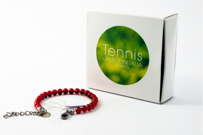 Tennis Light Bracelet MADEINITALIA DESIGN Red Black