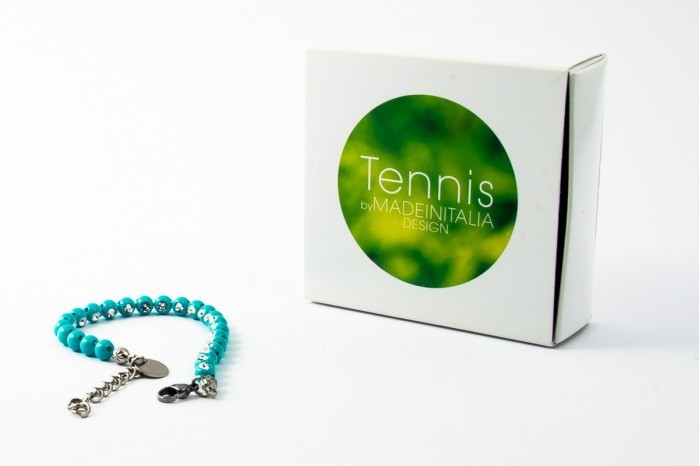 Tennis Light Armband MADEINITALIA DESIGN Clear Blue