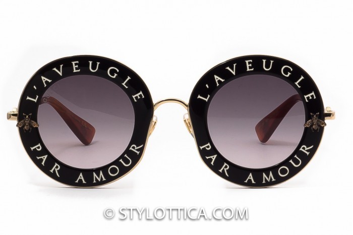 Okulary przeciwsłoneczne GUCCI GG0113S 001 L'aveugle par amour