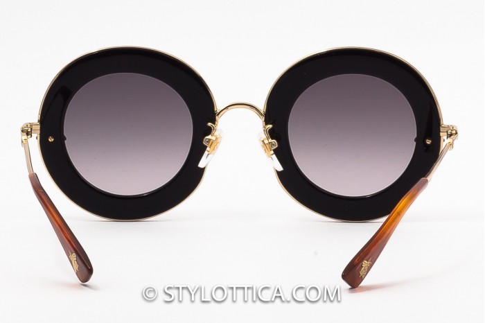 GUCCI GG0113S 001 L'aveugle paramourラウンドプレステージサングラス