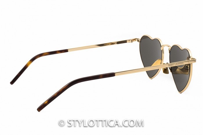 Saint Laurent Gold Navigator Sunglasses
