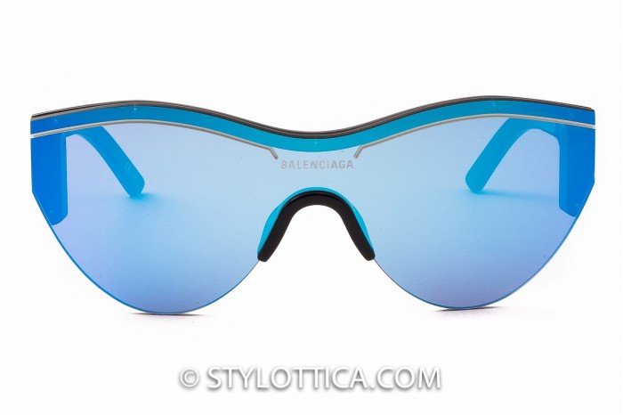 blue balenciaga glasses