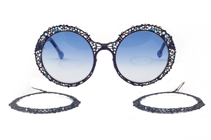 Accessoires Zonnebrillen Ronde zonnebrillen Ronde zonnebril veelkleurig extravagante stijl 
