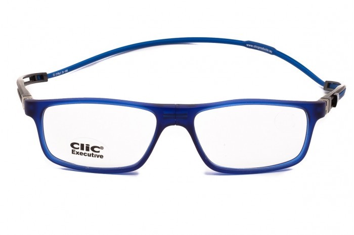 Leesbril met magneet CliC Tube Executive Blauw