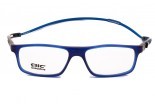 Läsglasögon med magnet CliC Tube Executive Blue