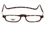 Reading glasses with magnet CliC Classic Havana