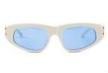 BALENCIAGA BB0095S 004 zonnebril met lichtblauwe lenzen