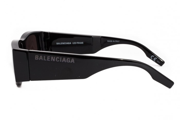 Balenciaga Grey Square Unisex Sunglasses BB0061SK 004 55
