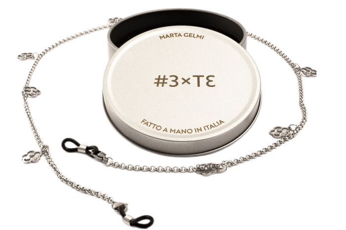 MARTA GELMI Glasses chain - 3XTE Charmes Cloud Silver necklace