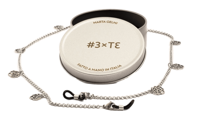 MARTA GELMI Glasses chain - 3XTE Charmes Cloud Silver necklace