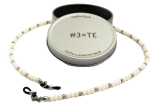 Glasses chain - necklace MARTA GELMI 3XTE Moon Stone White