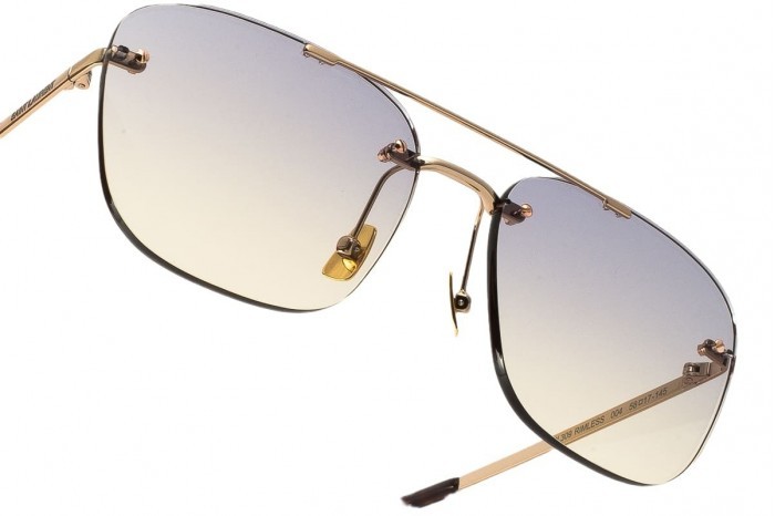 Saint Laurent rimless aviator sunglasses SL4309 col.004 gold