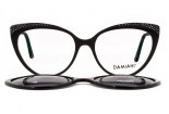 DAMIANI masst6 34 eyeglasses with polarized Clip On
