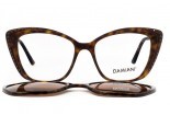 DAMIANI masst7 027 eyeglasses with polarized Clip On