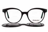DAMIANI masst8 34 Brille mit polarisiertem Clip On