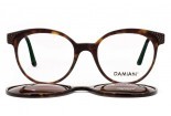 DAMIANI masst8 027 eyeglasses with polarized Clip On