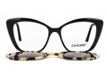DAMIANI mas164 34 Brille mit polarisiertem Clip On