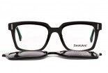 DAMIANI mas169 34 eyeglasses with polarized Clip On