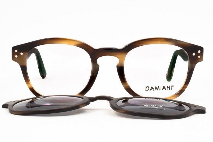 DAMIANI mas161 855 eyeglasses with polarized Clip On