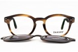 DAMIANI mas161 855 eyeglasses with polarized Clip On