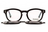 DAMIANI mas170 34 eyeglasses with Polarized Clip On