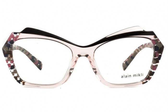 Vinyl Square Clear Brown Full Rim Eyeglasses