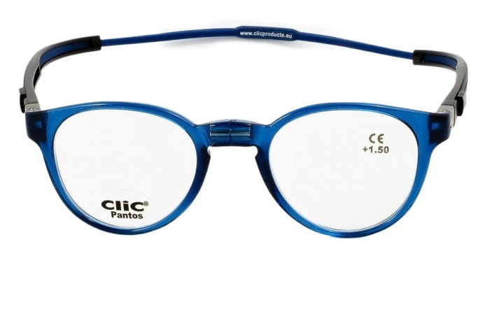 Reading glasses CliC Tube Pantos Blue