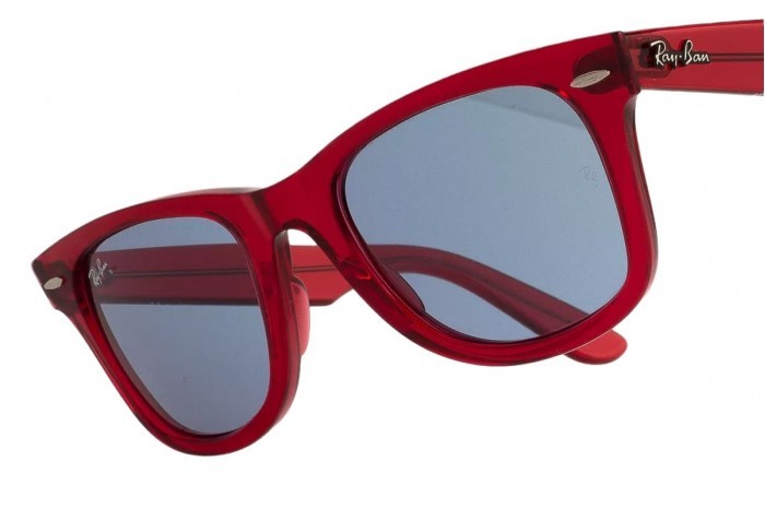 expositie strak vergaan RAY BAN Sunglasses rb 2140 Wayfarer 6614/56 Transparent red