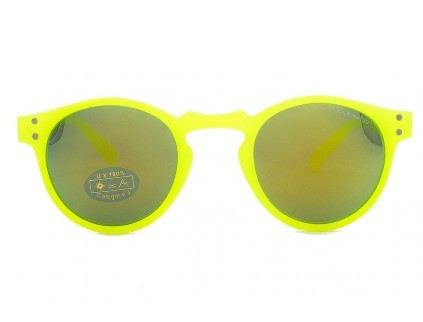Overskæg kaustisk bungee jump DOUBLEICE Runde fluo Grøn skildpadde Havana solbriller