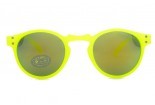 DOUBLEICE Okrągłe żółte okulary przeciwsłoneczne w kolorze fluo