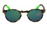DOUBLEICE Okrągłe okulary przeciwsłoneczne w kolorze zielonym turtle
