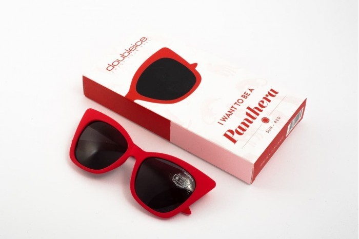 DOUBLEICE Pantera Red sunglasses