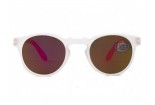 DOUBLEICE Runde demi fluo Crystal rosa Sonnenbrille