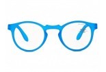 Pre-assembled reading glasses DOUBLEICE Round fluo Blue