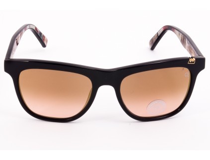 GUESS Gafas de sol de diseñador para mujer, negro/azul gris degradado,  52-20-135, Negro/Azul Gris Gradiente