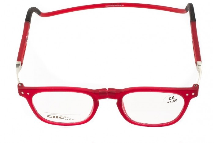 Læsebriller CliC Flex Manhattan Red