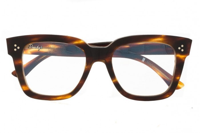 DANDY'S Arsenio Rough Rødstribede briller