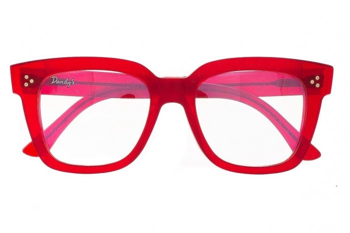 DANDY'S Arsenio Rough Røde briller
