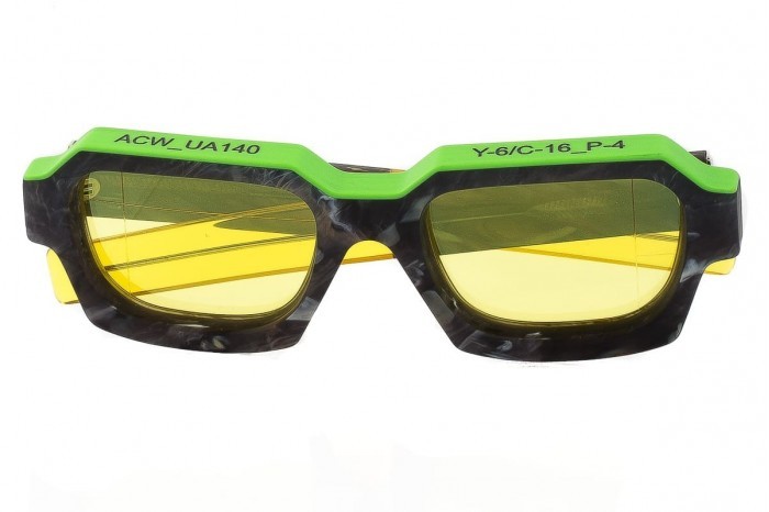 RETROSUPERFUTURE A-Cold-Wall Caro IV Volt Żółte okulary przeciwsłoneczne
