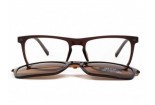 Eyeglasses with clip sun INVU M4302 B