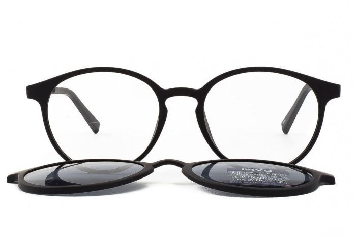 Eyeglasses with sun clip INVU G4110 A