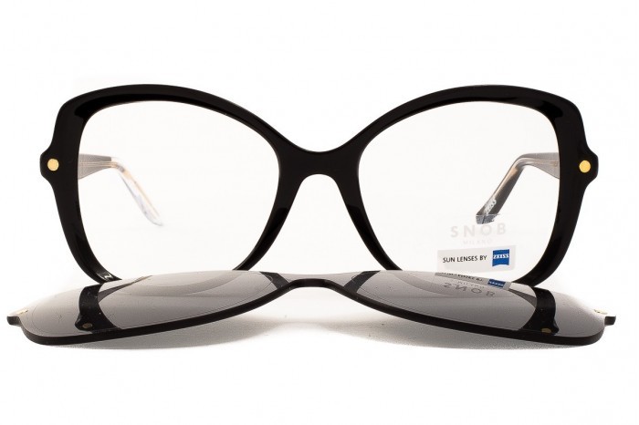 Солнцезащитные очки SNOB MILANO Tigresse snv166c01z с клипсой