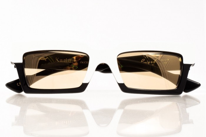Black & Orange Acetate Mirrored 1.1 Millionaire Sunglasses - Size W