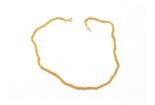 CENTRO STYLE Block eyewear chain 74080 Yellow Gold Beads Weaving 74080