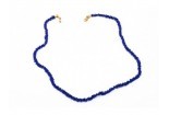 CENTRO STYLE Blockbrillenkette 74080 Weaving Blue Beads 74080