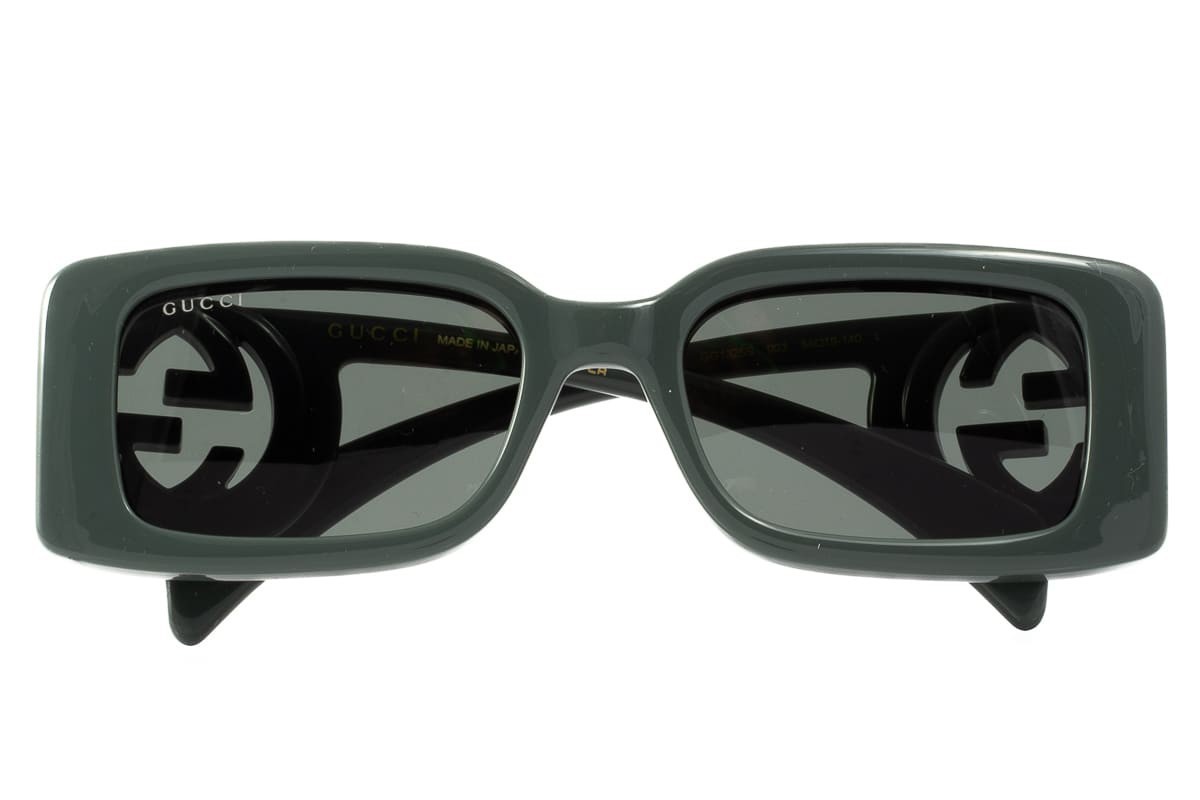 Gucci GG1325S Black Rectangular Sunglasses